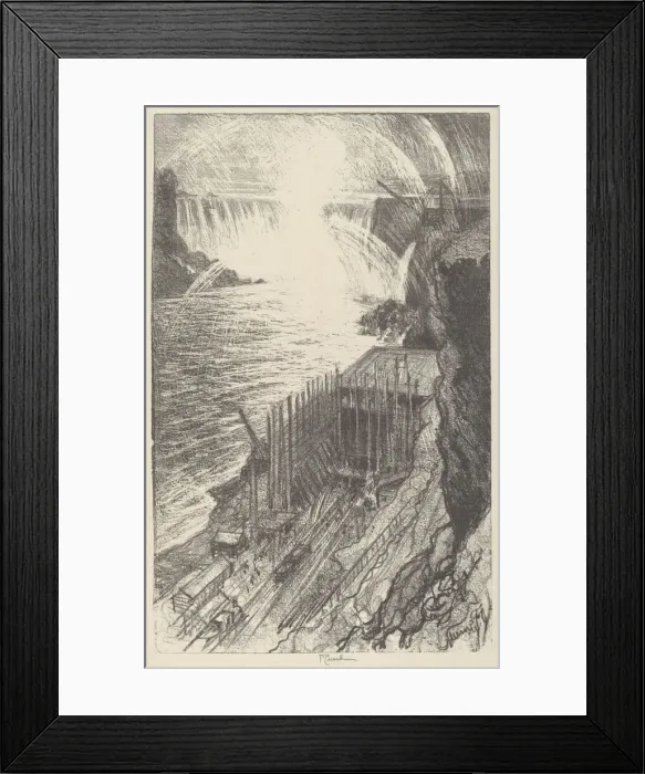 Framed Print : Niagara Rainbows, 1910. Creator: Joseph Pennell Framed Print : Niagara Rainbows, 1910. Creator: Joseph Pennell