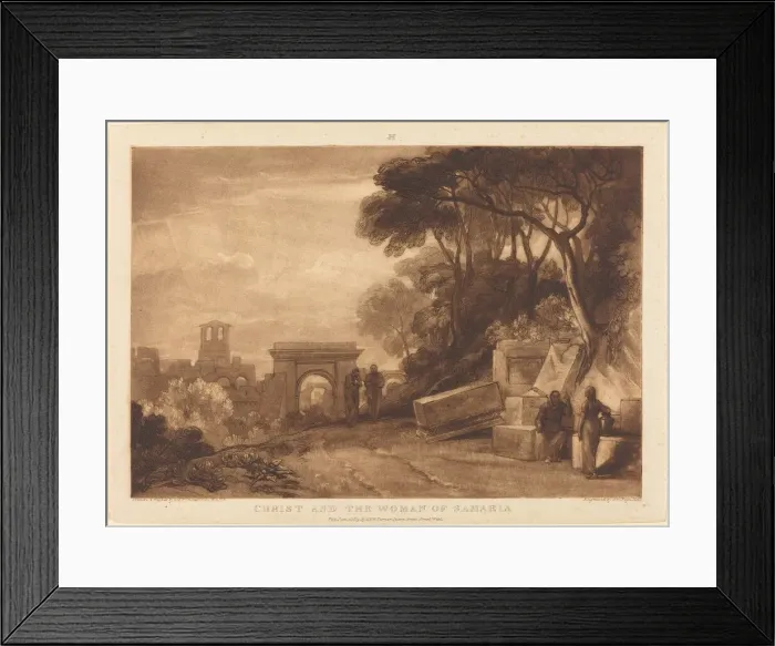 Framed Print : The Woman of Samaria, published 1819. Creator: JMW Turner Framed Print : The Woman of Samaria, published 1819. Creator: JMW Turner