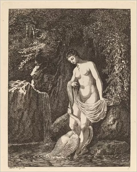Leda and the Swan, 1770. Creator: Salomon Gessner
