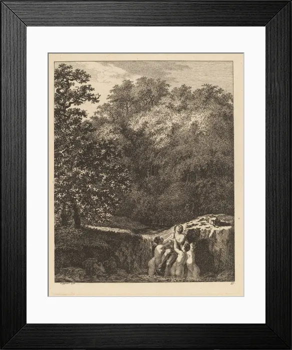 Framed Print : Hylas and the Nymphs, 1771. Creator: Salomon Gessner Framed Print : Hylas and the Nymphs, 1771. Creator: Salomon Gessner
