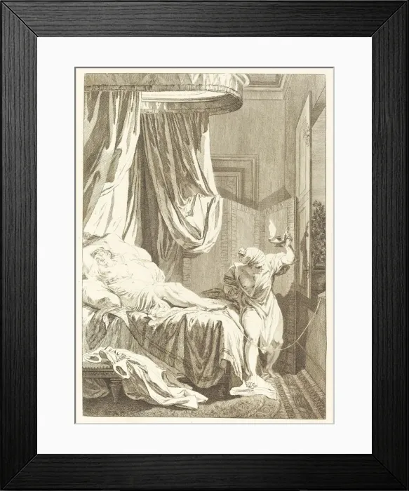 Framed Print : La gageure des trois commeres: Le fil. Creator: Unknown Framed Print : La gageure des trois commeres: Le fil. Creator: Unknown
