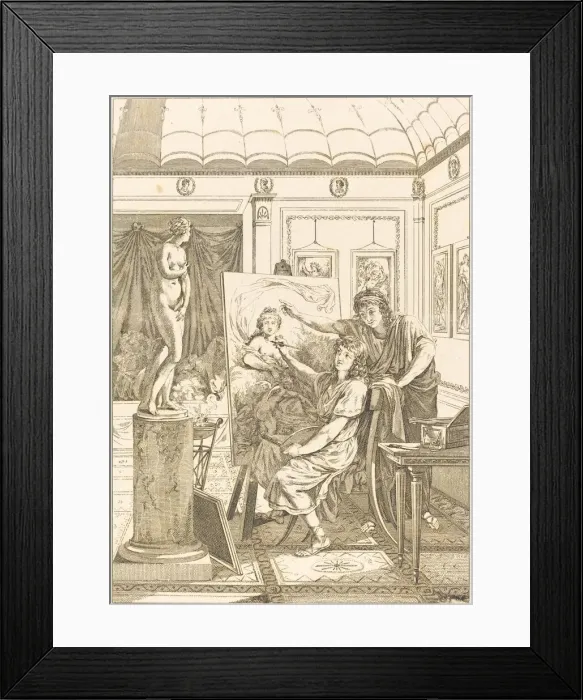 Framed Print : Imitation d anacreon: Le portrait d iris. Creator: Unknown Framed Print : Imitation d anacreon: Le portrait d iris. Creator: Unknown