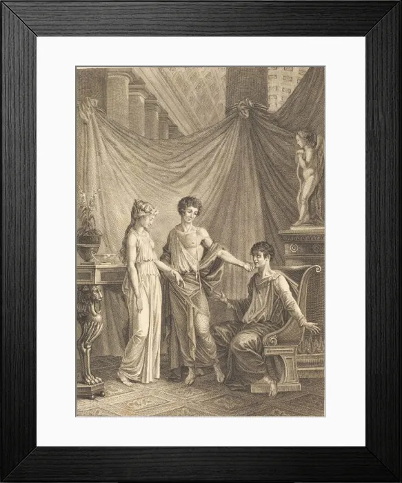 Framed Print : Les deux amis. Creator: Unknown Framed Print : Les deux amis. Creator: Unknown