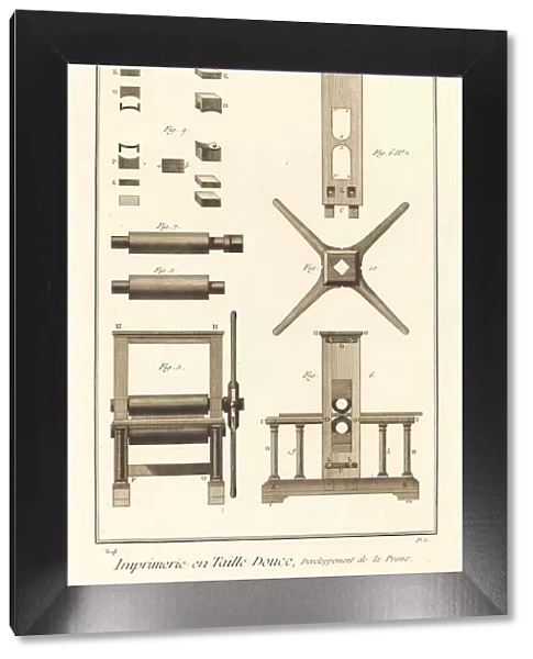 Imprimerie en Taille Douce, Developpement de la Presse: pl. II, 1771  /  1779