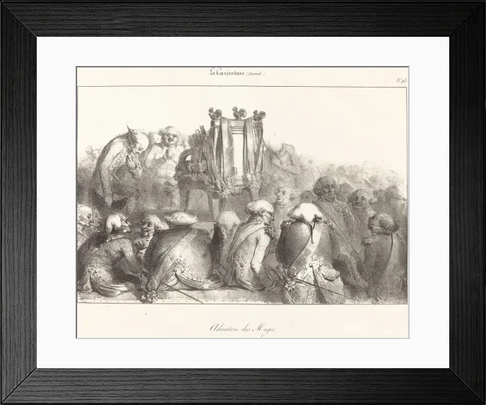 Framed Print : Adoration des Mages, 1831. Creator: Unknown Framed Print : Adoration des Mages, 1831. Creator: Unknown