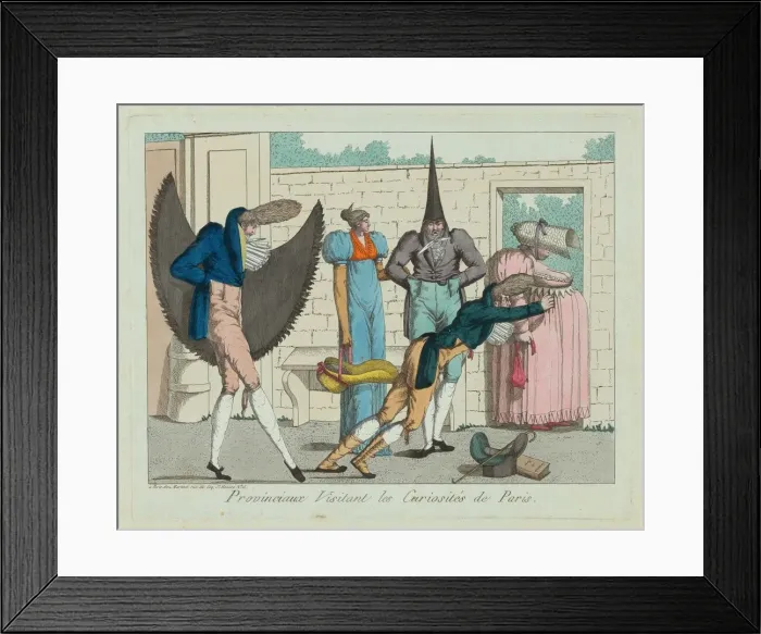 Framed Print : Provinciaux visitant les curiosites de Paris (Provinicials Visiting the Curiosities Framed Print : Provinciaux visitant les curiosites de Paris (Provinicials Visiting the Curiosities