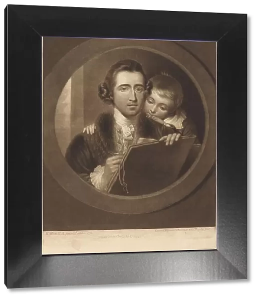 Benjamin West, Esqr R. A. and His Son RI West, 1773. Creator: Valentine Green