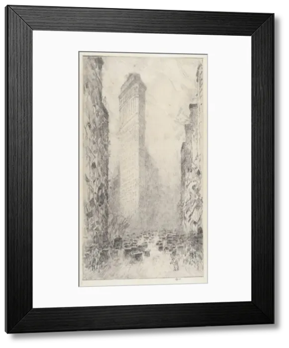 Framed Print : Washingtons Birthday - Fifth Avenue & 23rd Street, 1916 Framed Print : Washingtons Birthday - Fifth Avenue & 23rd Street, 1916