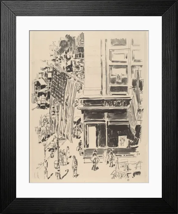 Framed Print : Lafayette Street, 1918. Creator: Frederick Childe Hassam Framed Print : Lafayette Street, 1918. Creator: Frederick Childe Hassam