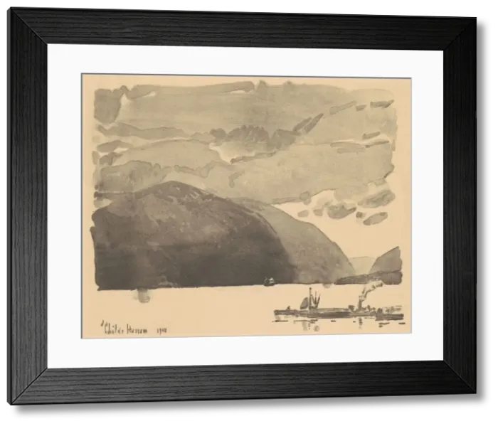 Framed Print : Storm King, 1918. Creator: Frederick Childe Hassam Framed Print : Storm King, 1918. Creator: Frederick Childe Hassam