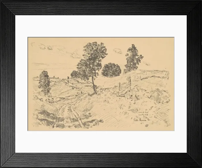 Framed Print : Landscape, Land of Nod, 1918. Creator: Frederick Childe Hassam Framed Print : Landscape, Land of Nod, 1918. Creator: Frederick Childe Hassam