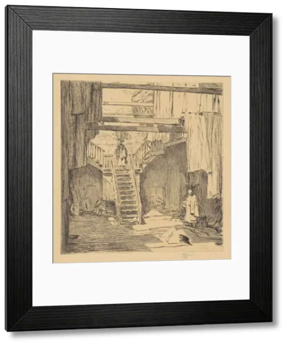 Framed Print : Old Chinatown, San Francisco, 1904. Creator: Frederick Childe Hassam Framed Print : Old Chinatown, San Francisco, 1904. Creator: Frederick Childe Hassam