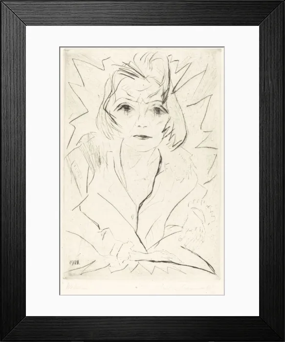 Framed Print : Madchen (Girl), 1921. Creator: Walter Gramatté Framed Print : Madchen (Girl), 1921. Creator: Walter Gramatté