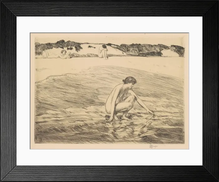Framed Print : Hight Tide, Montauk, 1922. Creator: Frederick Childe Hassam Framed Print : Hight Tide, Montauk, 1922. Creator: Frederick Childe Hassam