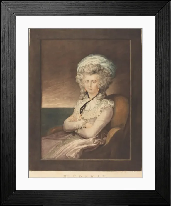 Framed Print : Maria Cecilia Louisa Cosway, 1787. Creator: Valentine Green Framed Print : Maria Cecilia Louisa Cosway, 1787. Creator: Valentine Green