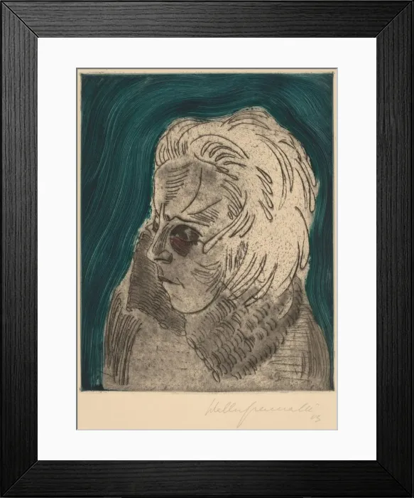 Framed Print : Tired Woman, Sonia Gramatte(Müder Madchenkopf, Sonia Gramatte), 1923 Framed Print : Tired Woman, Sonia Gramatte(Müder Madchenkopf, Sonia Gramatte), 1923