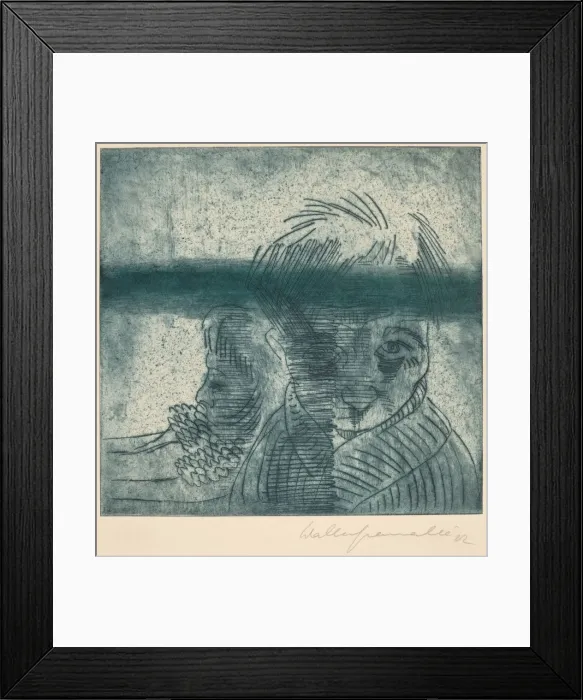 Framed Print : The Couple, Self-Portrait with Wife (Das Paar, Selbstportrat mit Frau), 1922 Framed Print : The Couple, Self-Portrait with Wife (Das Paar, Selbstportrat mit Frau), 1922