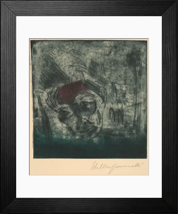 Framed Print : Bust of a Weary Man, Self-portrait (Ermüdender Kopf, Selbstportrat), 1922 Framed Print : Bust of a Weary Man, Self-portrait (Ermüdender Kopf, Selbstportrat), 1922