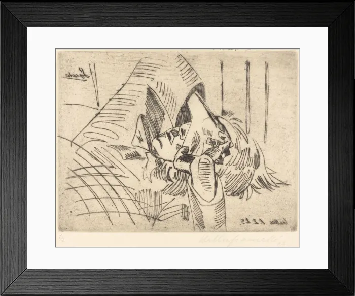 Framed Print : Sonia, 1923. Creator: Walter Gramatté Framed Print : Sonia, 1923. Creator: Walter Gramatté