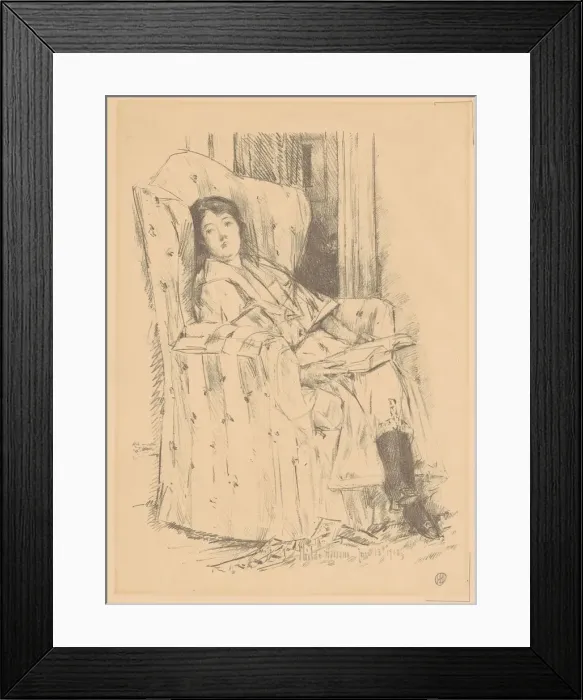 Framed Print : Deshabille, 1918. Creator: Frederick Childe Hassam Framed Print : Deshabille, 1918. Creator: Frederick Childe Hassam