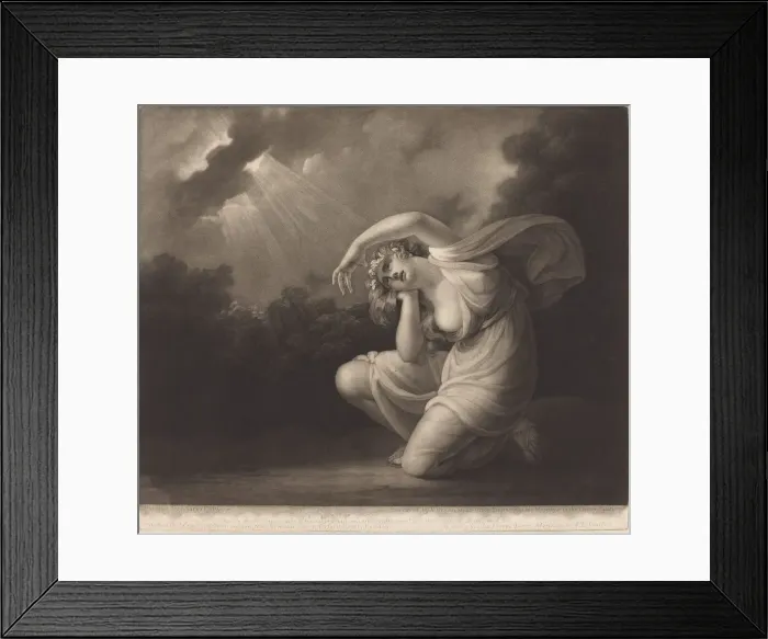 Framed Print : Clytie, 1785. Creator: Valentine Green Framed Print : Clytie, 1785. Creator: Valentine Green