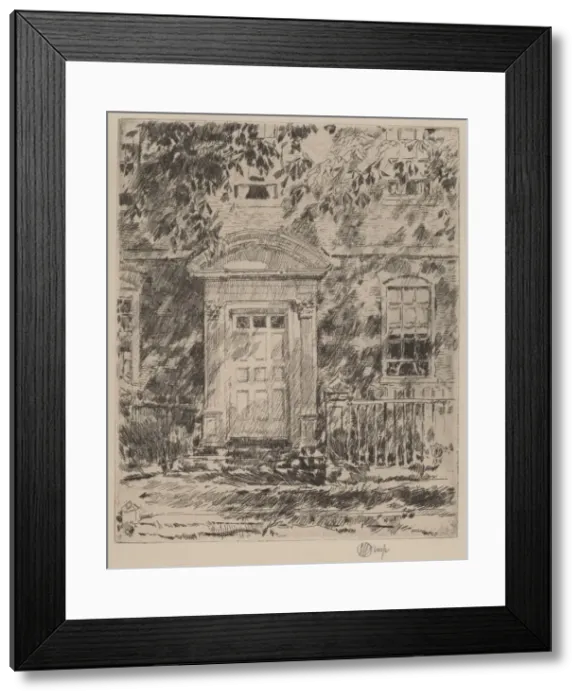 Framed Print : Portsmouth Doorway, 1916. Creator: Frederick Childe Hassam Framed Print : Portsmouth Doorway, 1916. Creator: Frederick Childe Hassam