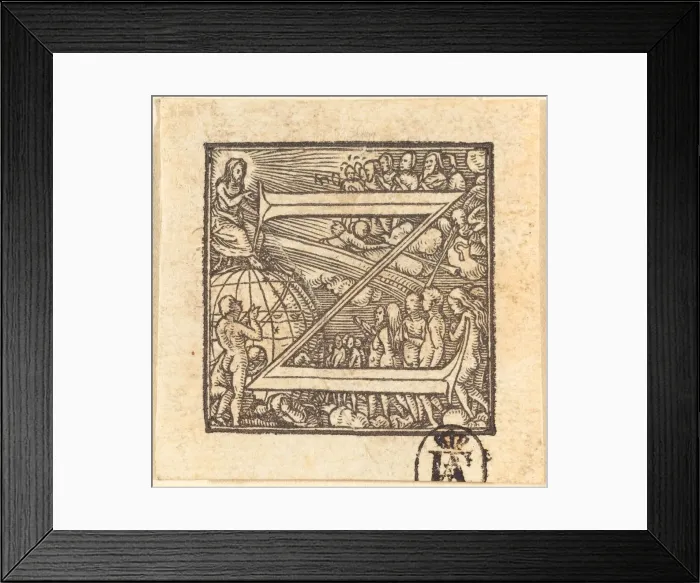 Framed Print : Letter Z. Creator: Hans Holbein the Younger Framed Print : Letter Z. Creator: Hans Holbein the Younger