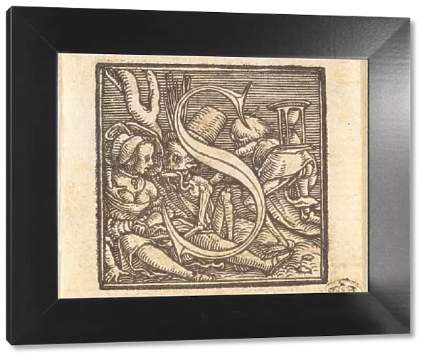 Letter S. Creator: Hans Holbein the Younger