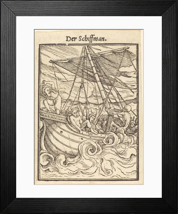 Framed Print : Der Schiffman. Creator: Hans Holbein the Younger Framed Print : Der Schiffman. Creator: Hans Holbein the Younger