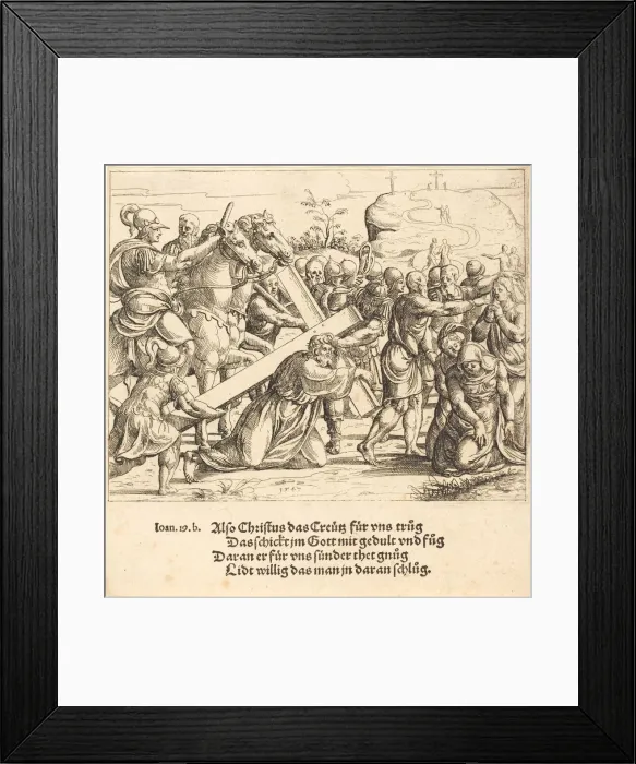 Framed Print : Christ Carrying the Cross, 1547. Creator: Augustin Hirschvogel Framed Print : Christ Carrying the Cross, 1547. Creator: Augustin Hirschvogel