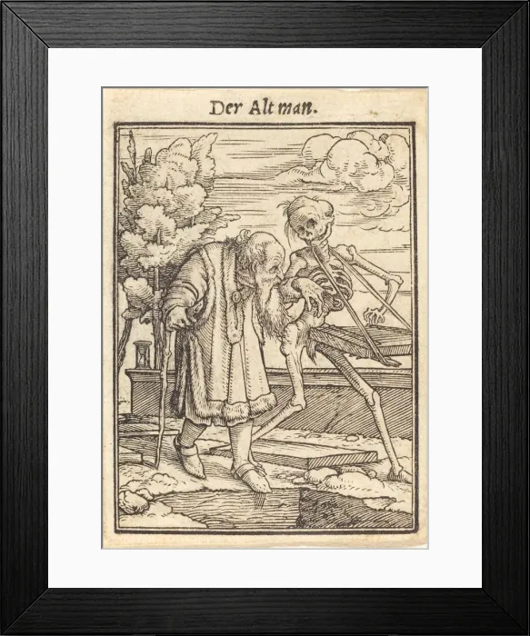 Framed Print : Der Alt man. Creator: Hans Holbein the Younger Framed Print : Der Alt man. Creator: Hans Holbein the Younger