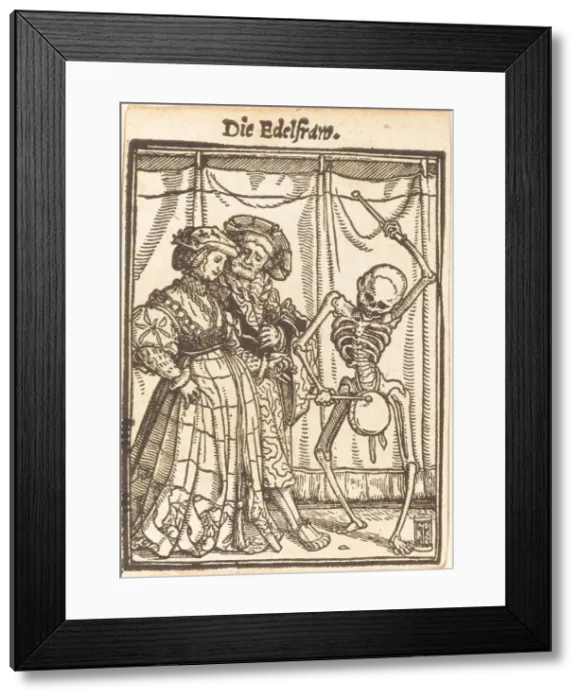 Framed Print : Die Edelfrau. Creator: Hans Holbein the Younger Framed Print : Die Edelfrau. Creator: Hans Holbein the Younger