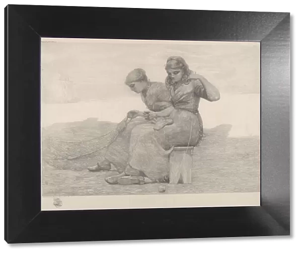 Mending Nets, 1888. Creator: Winslow Homer