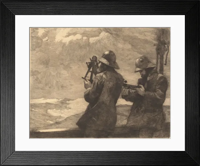 Framed Print : Eight Bells, 1887. Creator: Winslow Homer Framed Print : Eight Bells, 1887. Creator: Winslow Homer
