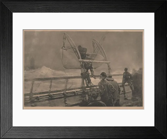 Framed Print : The Signal of Distress, 1891. Creator: Winslow Homer Framed Print : The Signal of Distress, 1891. Creator: Winslow Homer