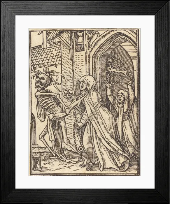 Framed Print : The Abbess. Creator: Hans Holbein the Younger Framed Print : The Abbess. Creator: Hans Holbein the Younger
