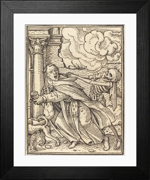 Framed Print : The Mendicant Friar. Creator: Hans Holbein the Younger Framed Print : The Mendicant Friar. Creator: Hans Holbein the Younger