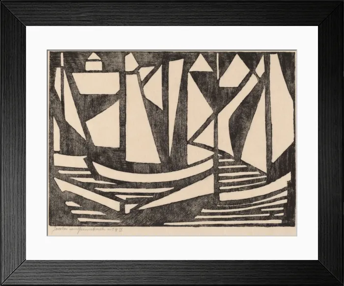 Framed Print : Boats, 1915. Creator: Jacoba van Heemskerck van Beest Framed Print : Boats, 1915. Creator: Jacoba van Heemskerck van Beest