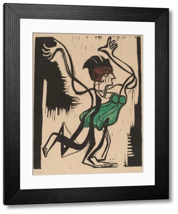 Framed Print : Palucca, 1930. Creator: Ernst Kirchner Framed Print : Palucca, 1930. Creator: Ernst Kirchner