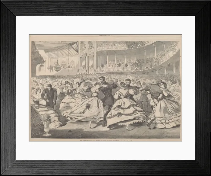 Framed Print : The Great Russian Ball at the Academy of Music, November 5, 1863, published 1863 Framed Print : The Great Russian Ball at the Academy of Music, November 5, 1863, published 1863
