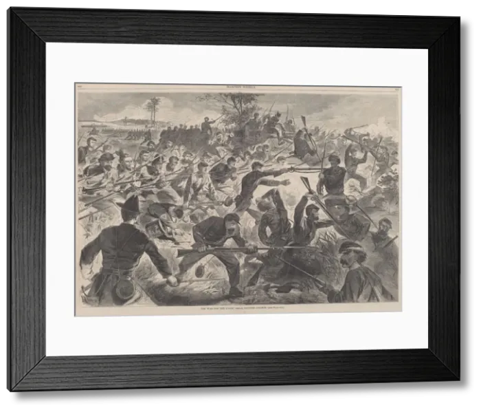 Framed Print : The War for the Union, 1862 - A Bayonet Charge, published 1862. Creator: Winslow Homer Framed Print : The War for the Union, 1862 - A Bayonet Charge, published 1862. Creator: Winslow Homer