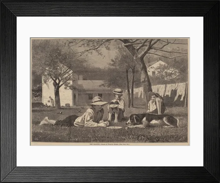 Framed Print : The Nooning, published 1873. Creator: Winslow Homer Framed Print : The Nooning, published 1873. Creator: Winslow Homer