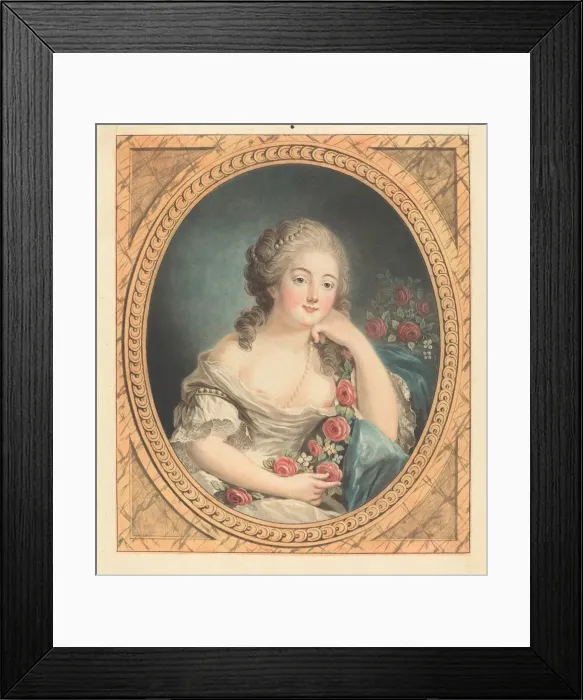 Framed Print : L agreable neglige, 1779. Creator: Jean Francois Janinet Framed Print : L agreable neglige, 1779. Creator: Jean Francois Janinet