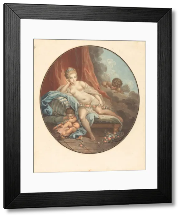 Framed Print : Venus en reflection. Creator: Jean Francois Janinet Framed Print : Venus en reflection. Creator: Jean Francois Janinet