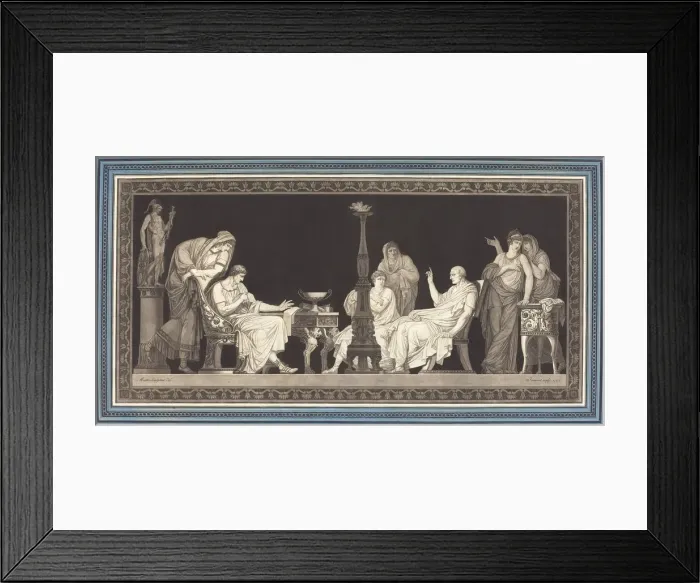 Framed Print : The Catiline Conspiracy, 1792. Creator: Jean Francois Janinet Framed Print : The Catiline Conspiracy, 1792. Creator: Jean Francois Janinet