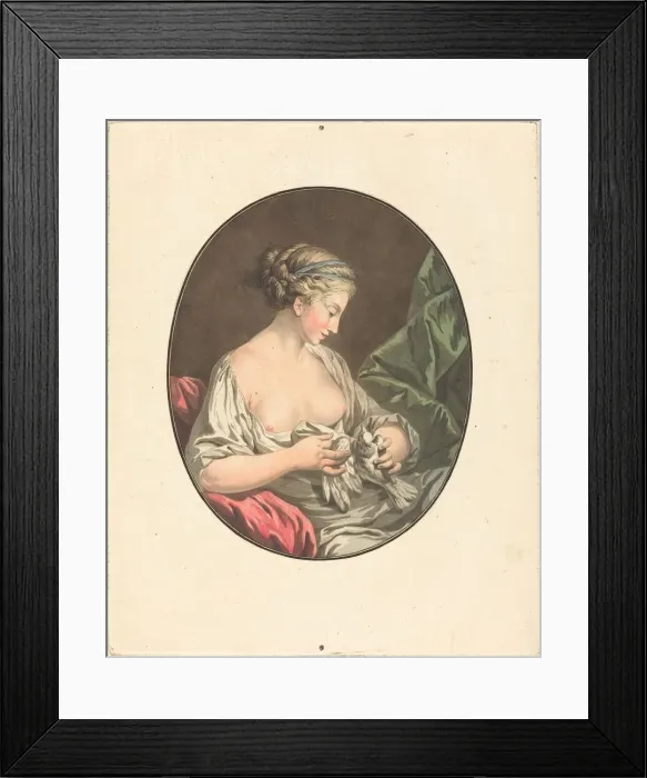 Framed Print : La Venus aux colombes. Creator: Jean Francois Janinet Framed Print : La Venus aux colombes. Creator: Jean Francois Janinet