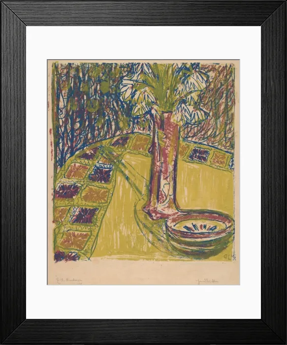 Framed Print : Still Life, 1907. Creator: Ernst Kirchner Framed Print : Still Life, 1907. Creator: Ernst Kirchner