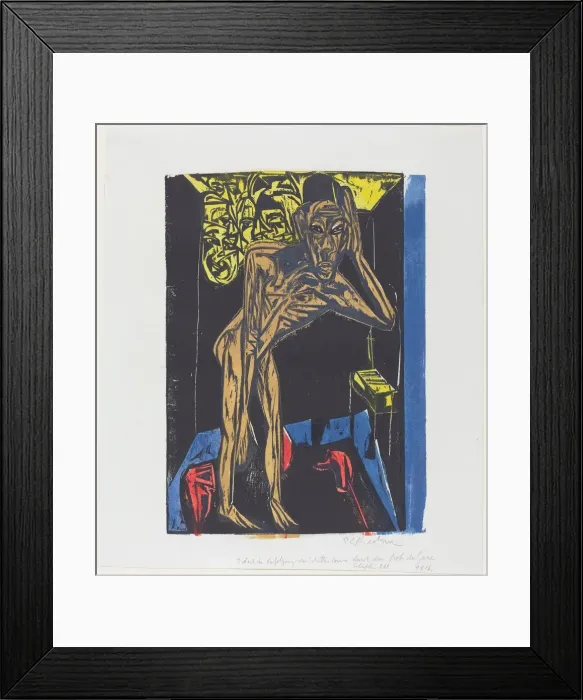 Framed Print : Peter Schlemihls wundersame Geschichte: Schlemihl in der Einsamkeit des Zimmers... 1915 Framed Print : Peter Schlemihls wundersame Geschichte: Schlemihl in der Einsamkeit des Zimmers... 1915