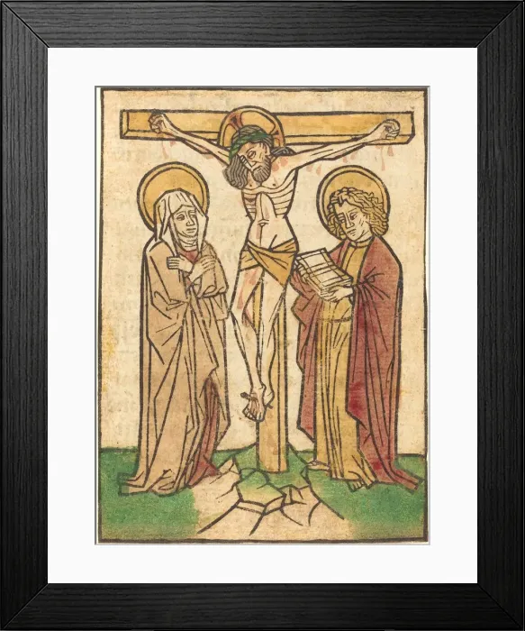 Framed Print : The Crucifixion. Creator: Ludwig of Ulm Framed Print : The Crucifixion. Creator: Ludwig of Ulm