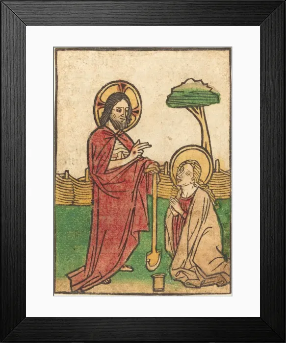 Framed Print : Noli me tangere. Creator: Ludwig of Ulm Framed Print : Noli me tangere. Creator: Ludwig of Ulm